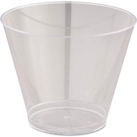 WNA-COMET Plastic Tumbler, 9 Oz., Translucent, Squat, 500/Pack WNA T9S